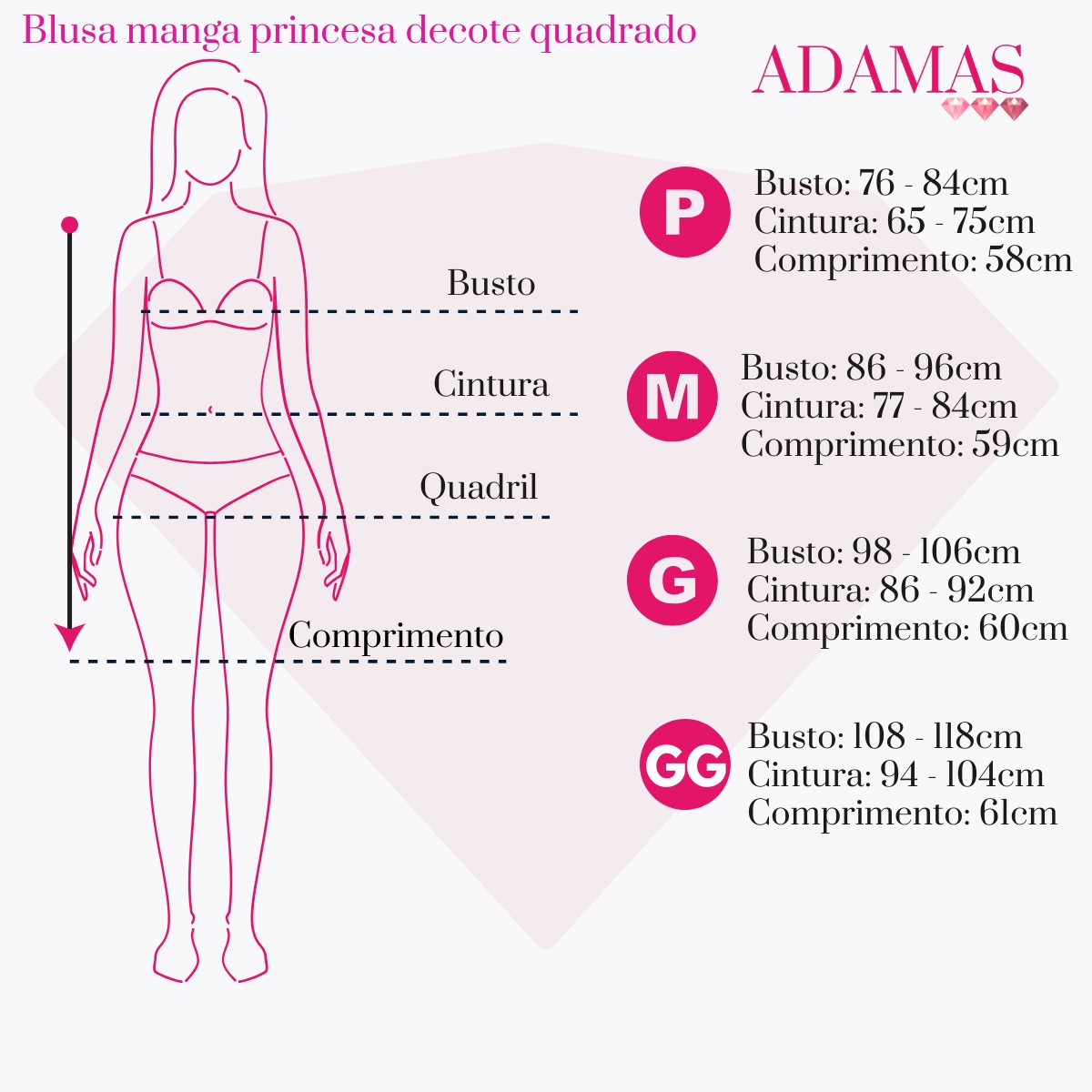 Blusa manga princesa